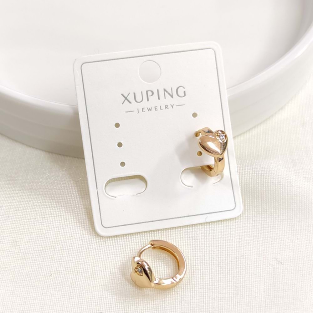 XUPING 10 MM KALP HALKA KÜPE ROSE