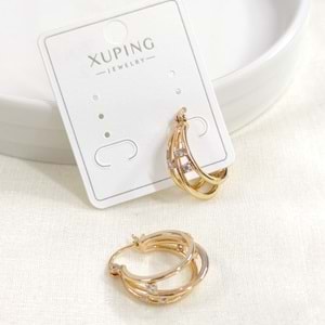 XUPING 15 MM HALKA KÜPE ROSE