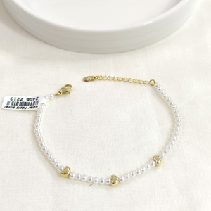 XUPING KALP İNCİ BİLEKLİK GOLD 17+3 CM