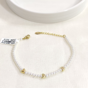 XUPING KALP İNCİ BİLEKLİK GOLD 17+3 CM