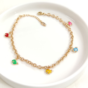 XUPING RENKLİ MİNELİ BALIK HALHAL ROSE 26+3 CM