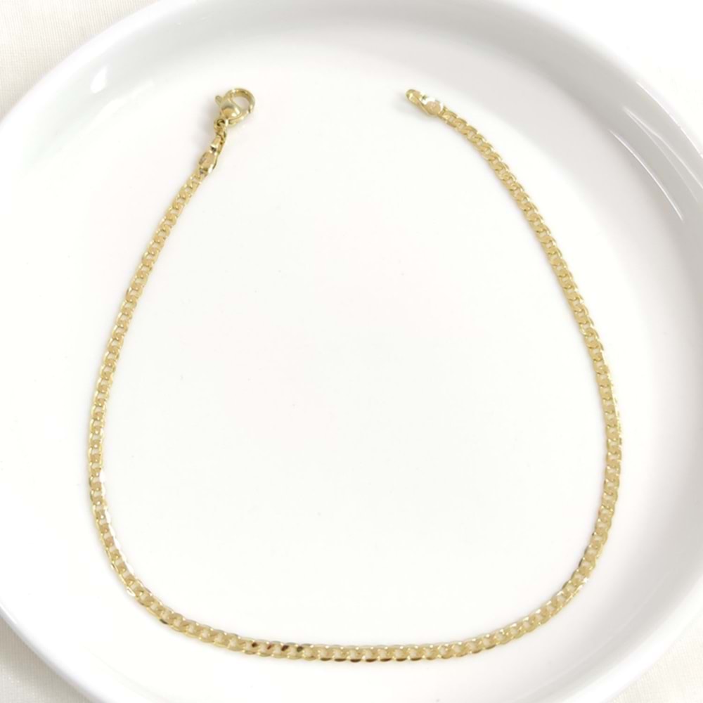 XUPING 2 MM İNCE GURMET HALHAL GOLD 27 CM