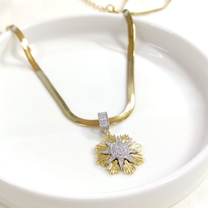 ÇELİK YASSI ZİNCİRLİ YILDIZ KOLYE 40+5 CM