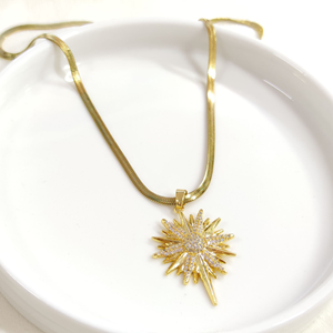 ÇELİK BÜYÜK KUTUP YILDIZI KOLYE 40+5 CM