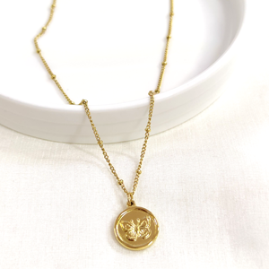 ÇELİK TOP ZİNCİRLİ KELEBEK KOLYE 40+5 CM