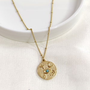 ÇELİK TOP ZİNCİRLİ ŞANS KOLYE 40+5 CM