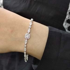 İTHAL MEKİK DETAY BAGET SU YOLU GÜMÜŞ BİLEKLİK