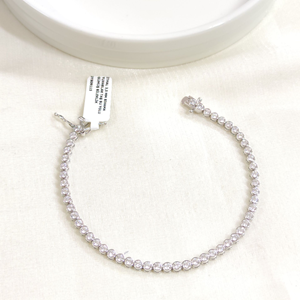 İTHAL 3,5 MM SIVAMA YUVARLAK TAŞ SU YOLU GÜMÜŞ BİLEKLİK