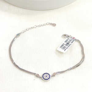 İTHAL NAZAR BONCUKLU GÜMÜŞ BİLEKLİK