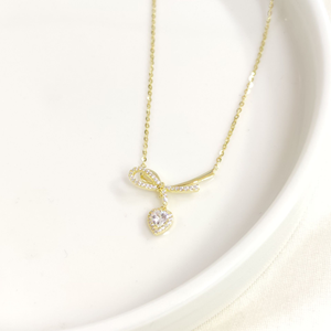 İTHAL 20 MM FİYONK KALP GÜMÜŞ KOLYE