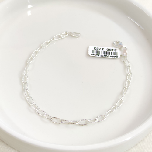 3,70 MM GÜMÜŞ ZİNCİR BİLEKLİK 22 CM