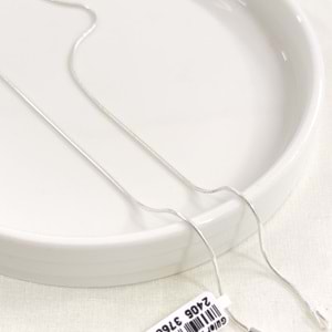 1,25 MM GÜMÜŞ YILAN ZİNCİR KOLYE 55 CM