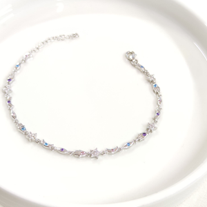 ŞANS RENKLİ TAŞLI GÜMÜŞ BİLEKLİK