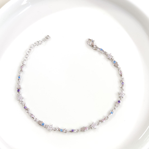 ŞANS RENKLİ TAŞLI GÜMÜŞ BİLEKLİK