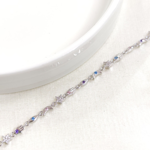 ŞANS RENKLİ TAŞLI GÜMÜŞ BİLEKLİK