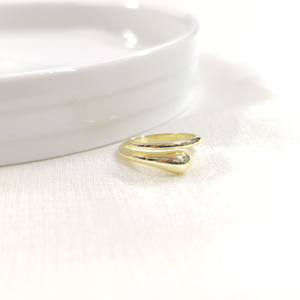 SARMAL GÜMÜŞ YÜZÜK - ALTIN SARI