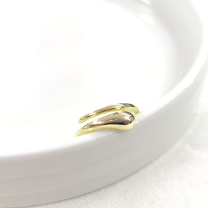 SARMAL GÜMÜŞ YÜZÜK - ALTIN SARI