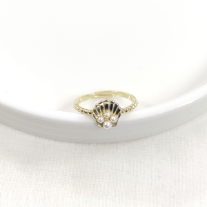 İNCİLİ İSTİRİDYE AYARLANABİLİR GÜMÜŞ YÜZÜK