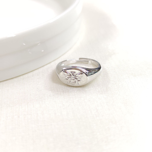 ARI AYARLANABİLİR GÜMÜŞ YÜZÜK - RODYUM BEYAZ