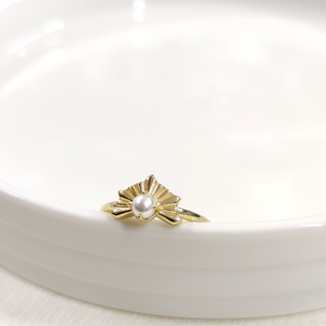 İNCİLİ AYARLANABİLİR GÜMÜŞ YÜZÜK