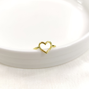 KALP AYARLANABİLİR GÜMÜŞ YÜZÜK - ALTIN SARI