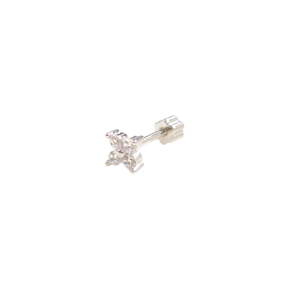 ÇİÇEK GÜMÜŞ TRAGUS PIERCING