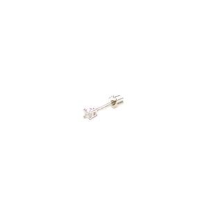 2 MM MİNİ TEK TAŞ GÜMÜŞ TRAGUS PIERCING
