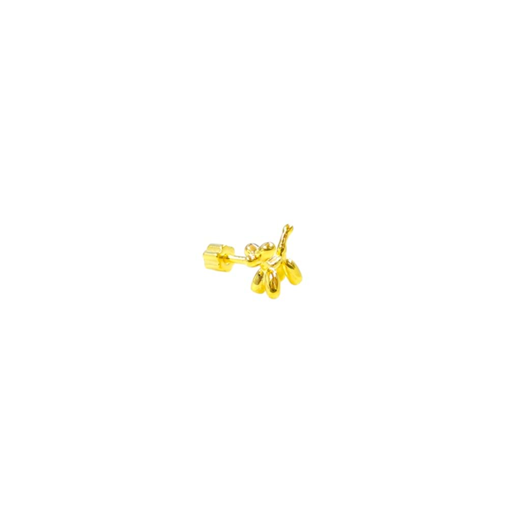 BALON KÖPEK GÜMÜŞ TRAGUS PIERCING - ALTIN SARI