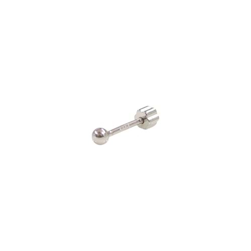 2 MM TOP GÜMÜŞ TRAGUS PIERCING - RODYUM BEYAZ