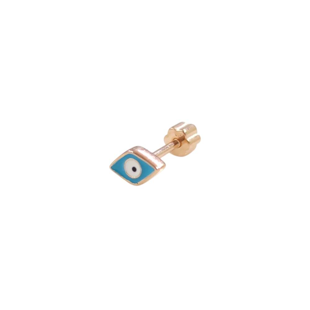 MAVİ MİNELİ GÖZ GÜMÜŞ TRAGUS PIERCING - ROSE BAKIR