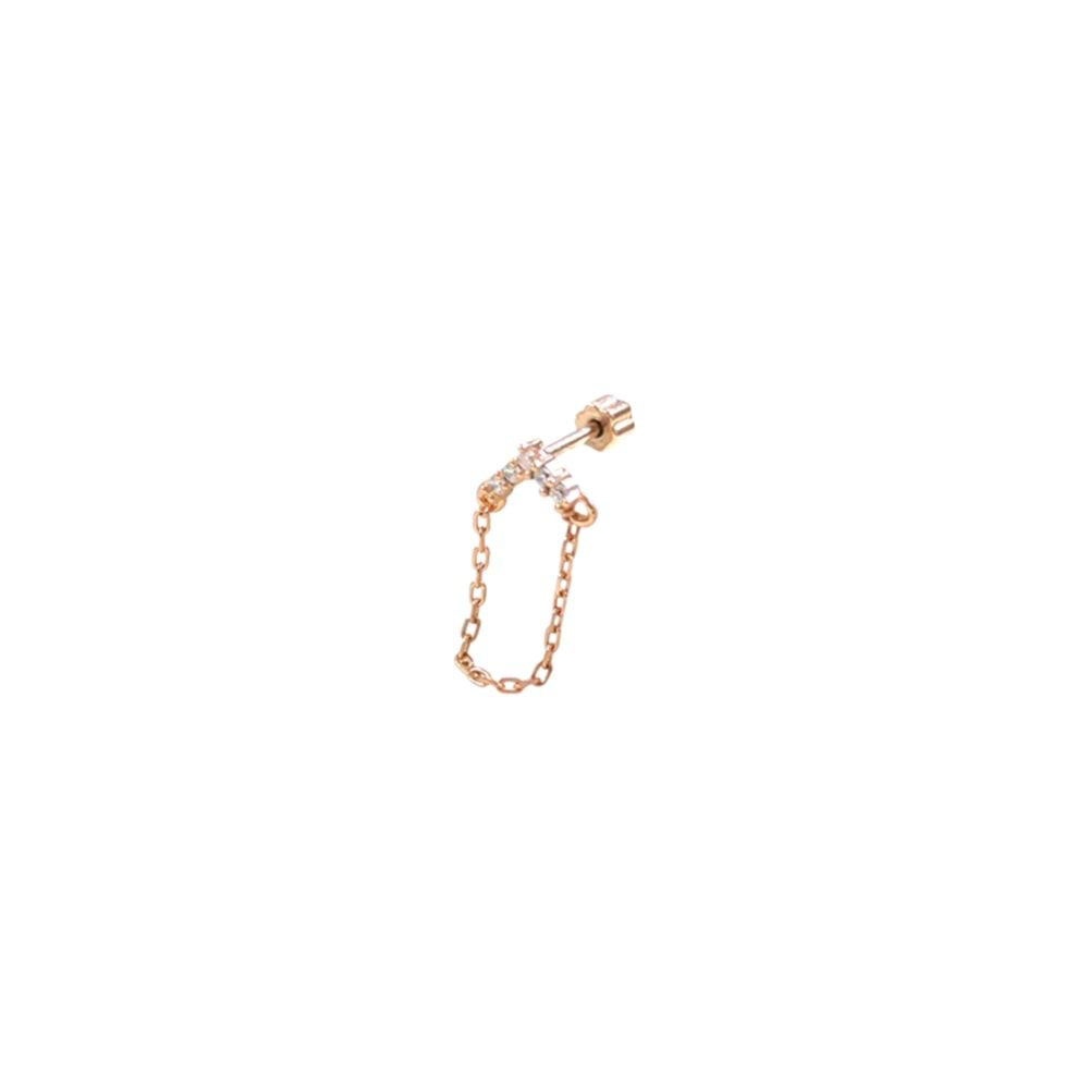 SALLANTILI ÜÇGEN GÜMÜŞ TRAGUS PIERCING