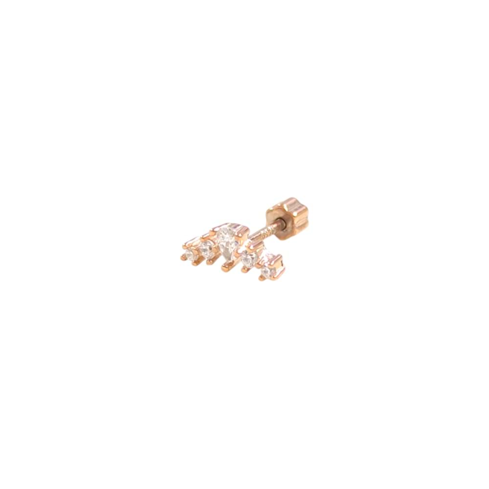 DAMLA TAŞLI HİLAL GÜMÜŞ TRAGUS PIERCING