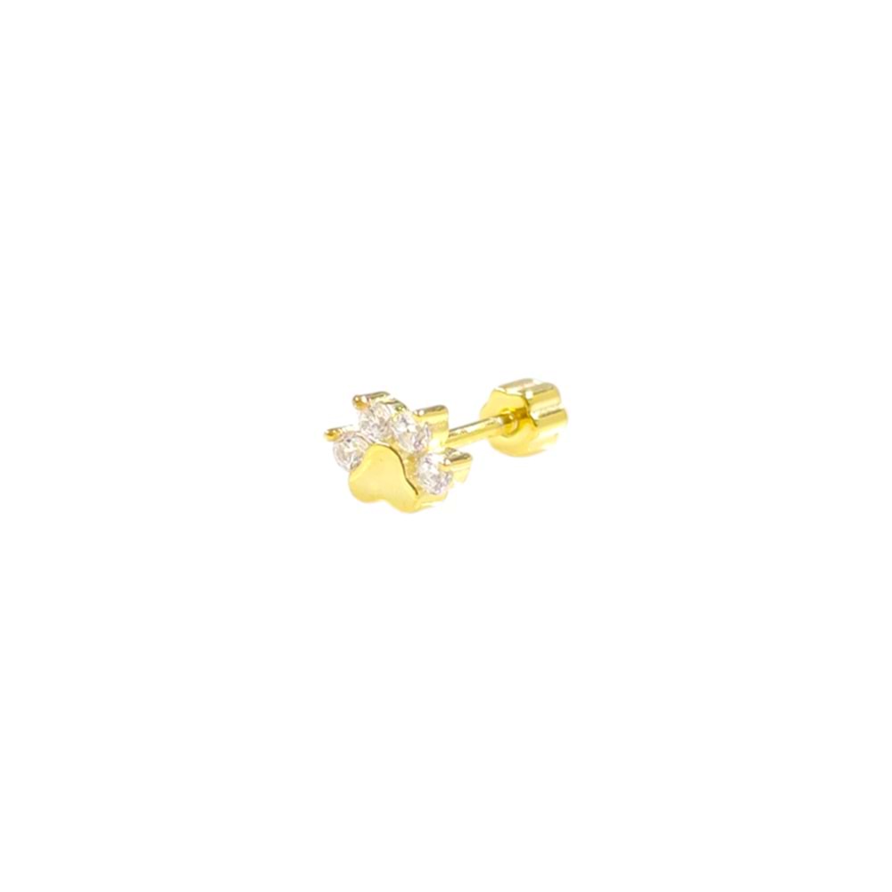 TAŞLI PATİ GÜMÜŞ TRAGUS PIERCING