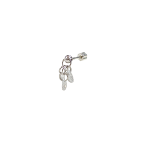 SALLANTILI ÜÇLÜ DAMLA GÜMÜŞ TRAGUS PIERCING