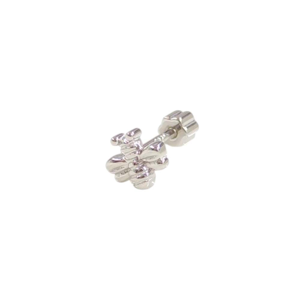 ARI GÜMÜŞ TRAGUS PIERCING - RODYUM BEYAZ
