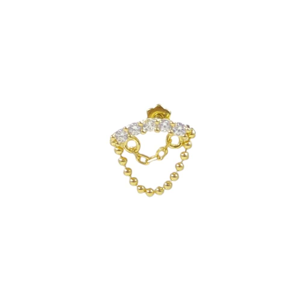 SALLANTILI SIRATAŞ GÜMÜŞ TRAGUS PIERCING