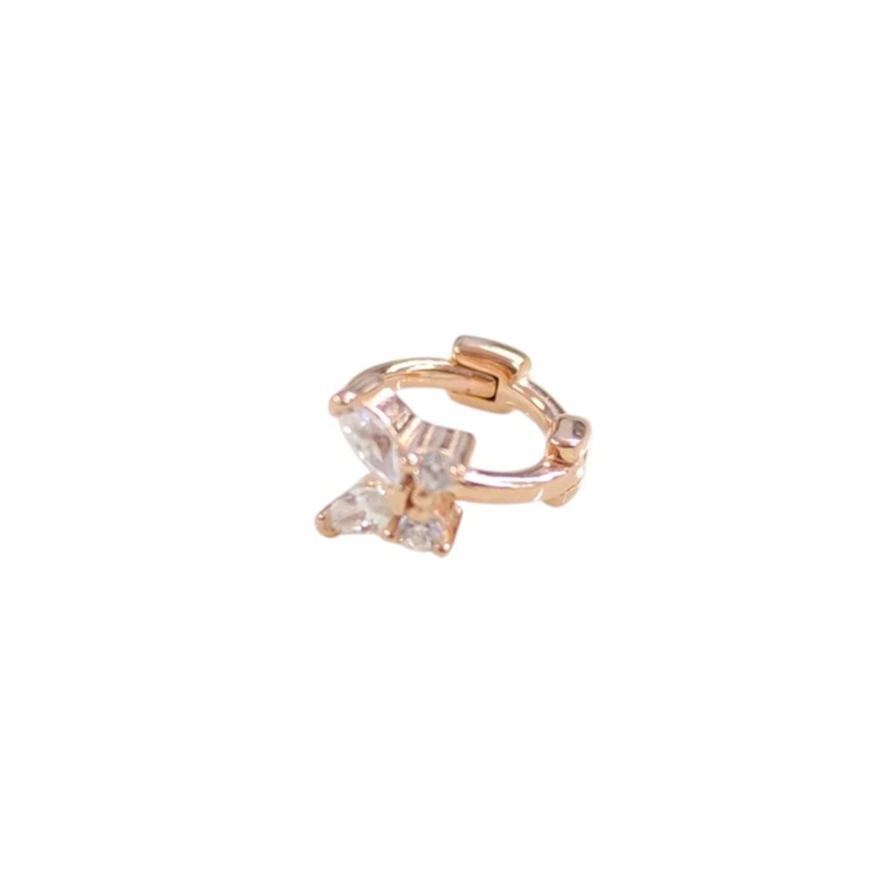 KELEBEK HALKA GÜMÜŞ TRAGUS PIERCING