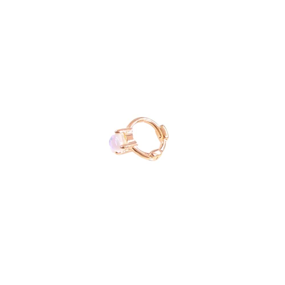 YANAR DÖNER HALKA GÜMÜŞ TRAGUS PIERCING - ROSE BAKIR