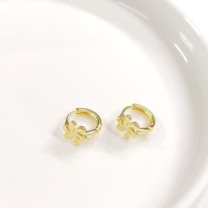 İTHAL ÇİÇEK 10 MM GÜMÜŞ HALKA KÜPE