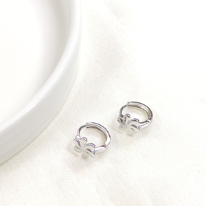 İTHAL ÇİÇEK 10 MM GÜMÜŞ HALKA KÜPE