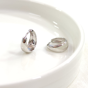 İTHAL BOMBELİ GÜMÜŞ 12 MM HALKA KÜPE