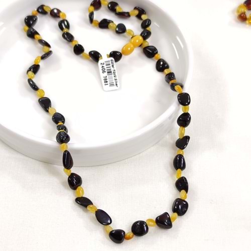 60 CM YETİŞKİN KEHRİBAR ORJİNAL DOĞAL TAŞ KOLYE