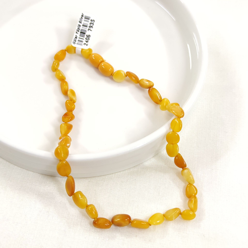 KEHRİBAR DOĞAL TAŞ BEBEK KOLYESİ