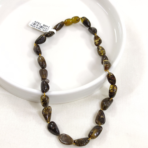 KEHRİBAR DOĞAL TAŞ BEBEK KOLYESİ