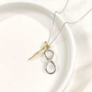 SARILAN SONSUZ GÜMÜŞ KOLYE