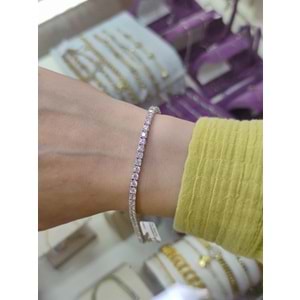 İTHAL 3 MM SU YOLU GÜMÜŞ BİLEKLİK 20 CM