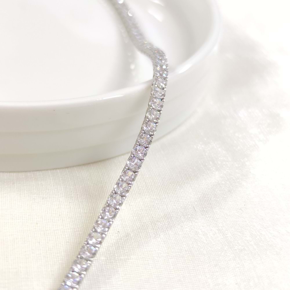 İTHAL 3,5 MM SU YOLU GÜMÜŞ BİLEKLİK 20 CM