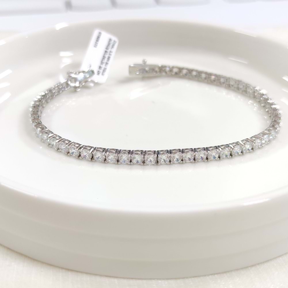 İTHAL 3,5 MM SU YOLU GÜMÜŞ BİLEKLİK 20 CM