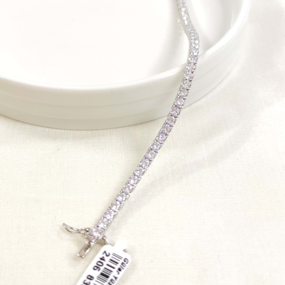 İTHAL 3,5 MM SU YOLU GÜMÜŞ BİLEKLİK 20 CM