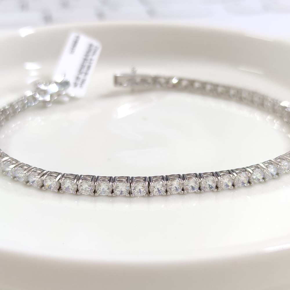 İTHAL 3,5 MM SU YOLU GÜMÜŞ BİLEKLİK 20 CM